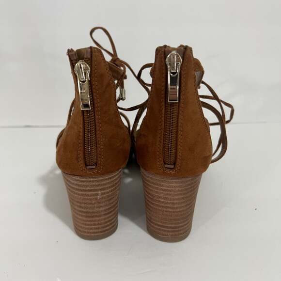 Franco Sarto Mollie Wedge Sandals Brown Size 10 - Picture 6 of 10